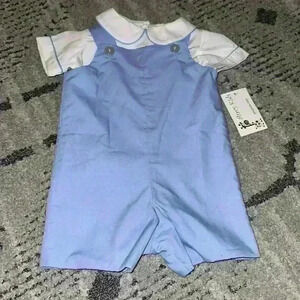 Anvy Kids Romper Overall Button Set‎ 2 piece